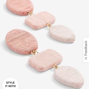 Multi Shape Ombre Yarn Drop Earrings